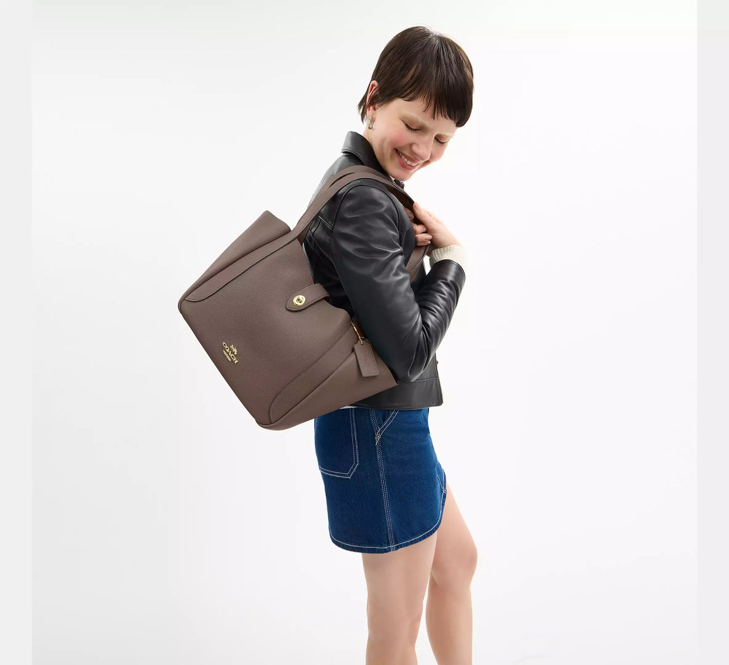 Hadley Turnlock Tote Bag