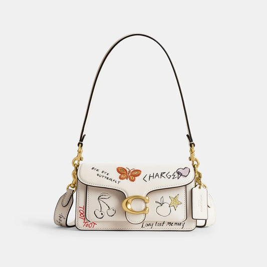 Tabby Shoulder Bag 20 With Sketch Print