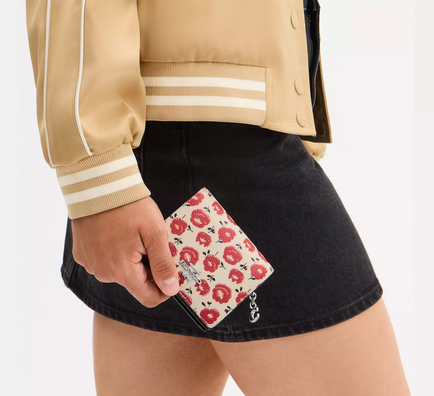 Snap Wallet With Floral Print