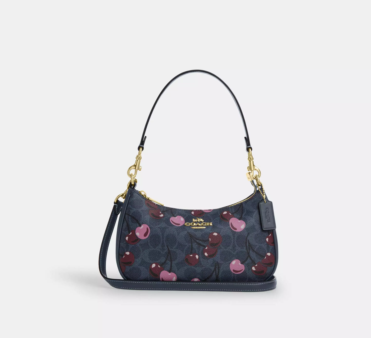 Teri Shoulder Bag In Signature Canvas With Cherry Print