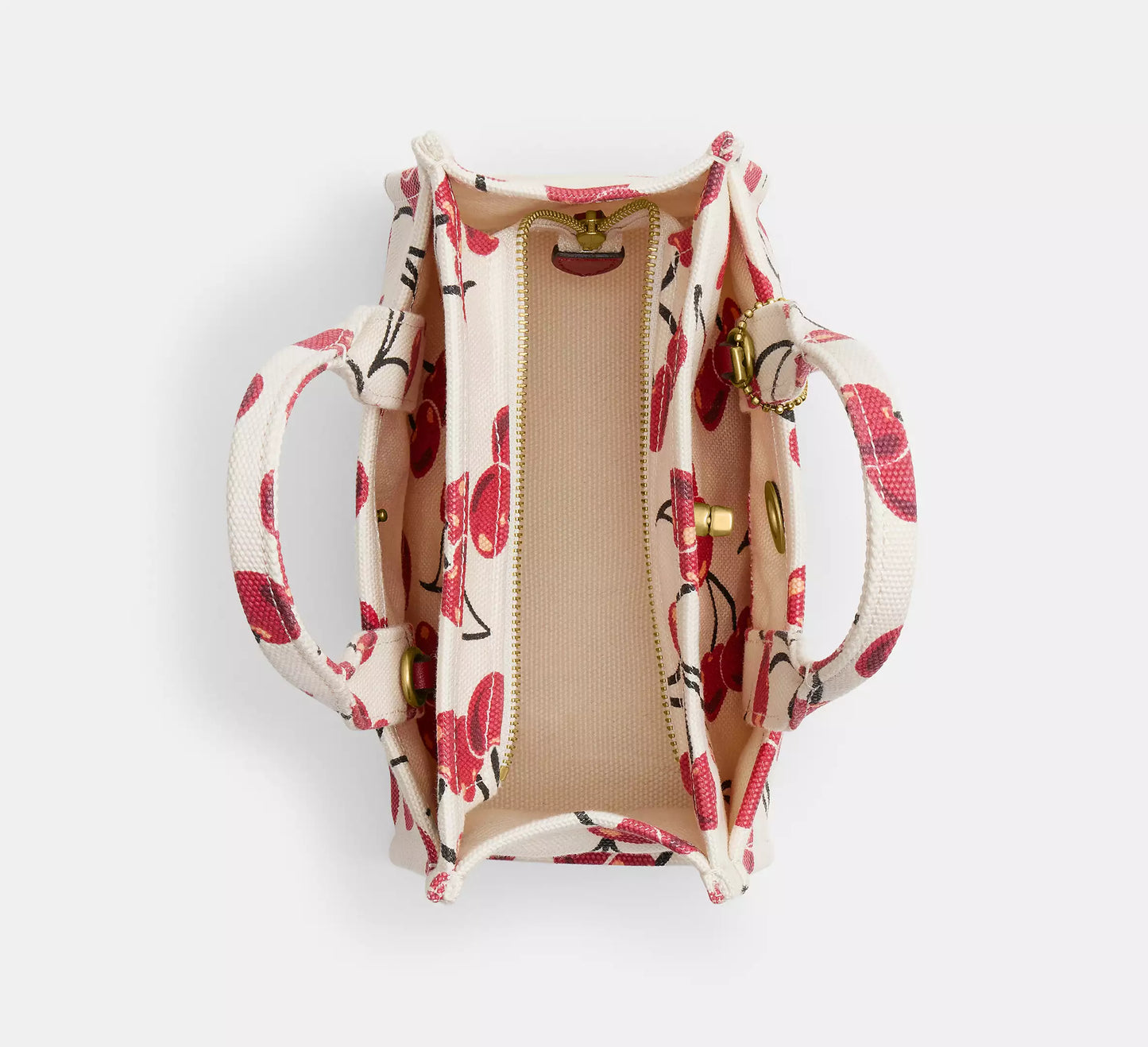 Cargo Tote Bag 20 With Cherry Print