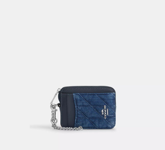 Zip Card Case With Quilting