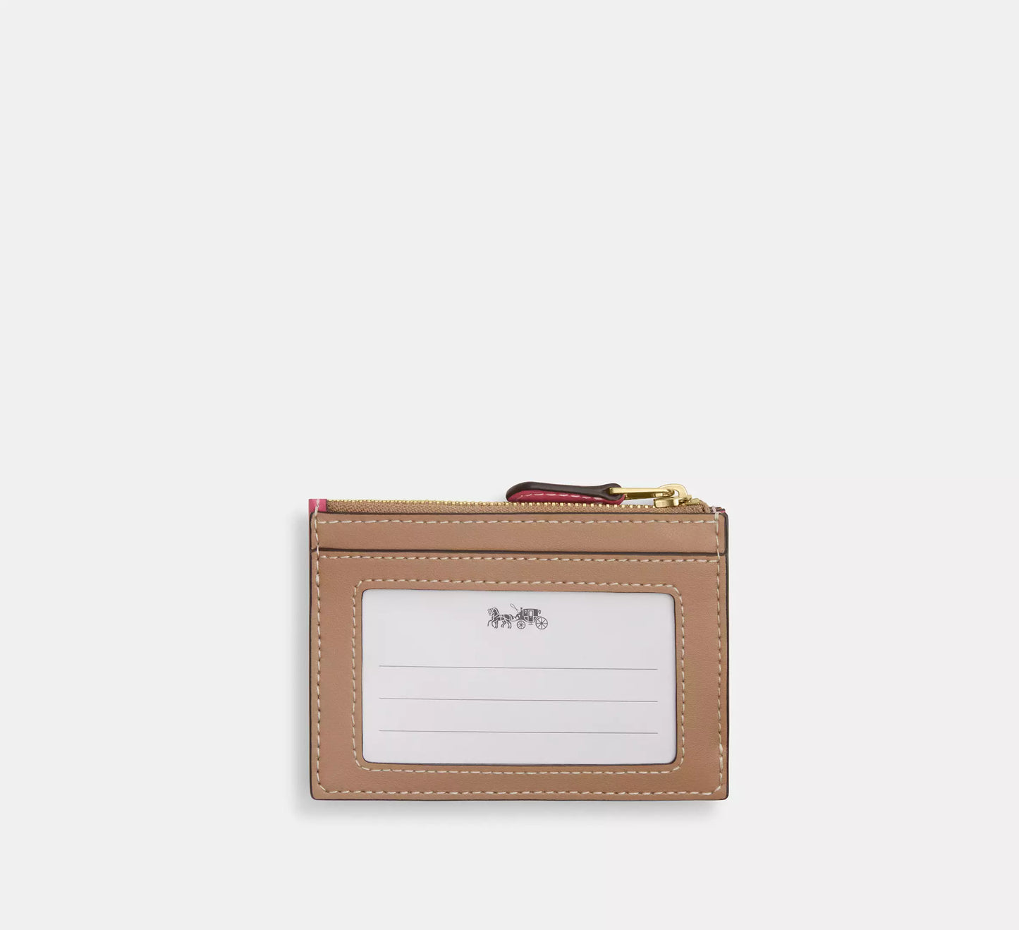 Mini Skinny Id Case With Plaid Print