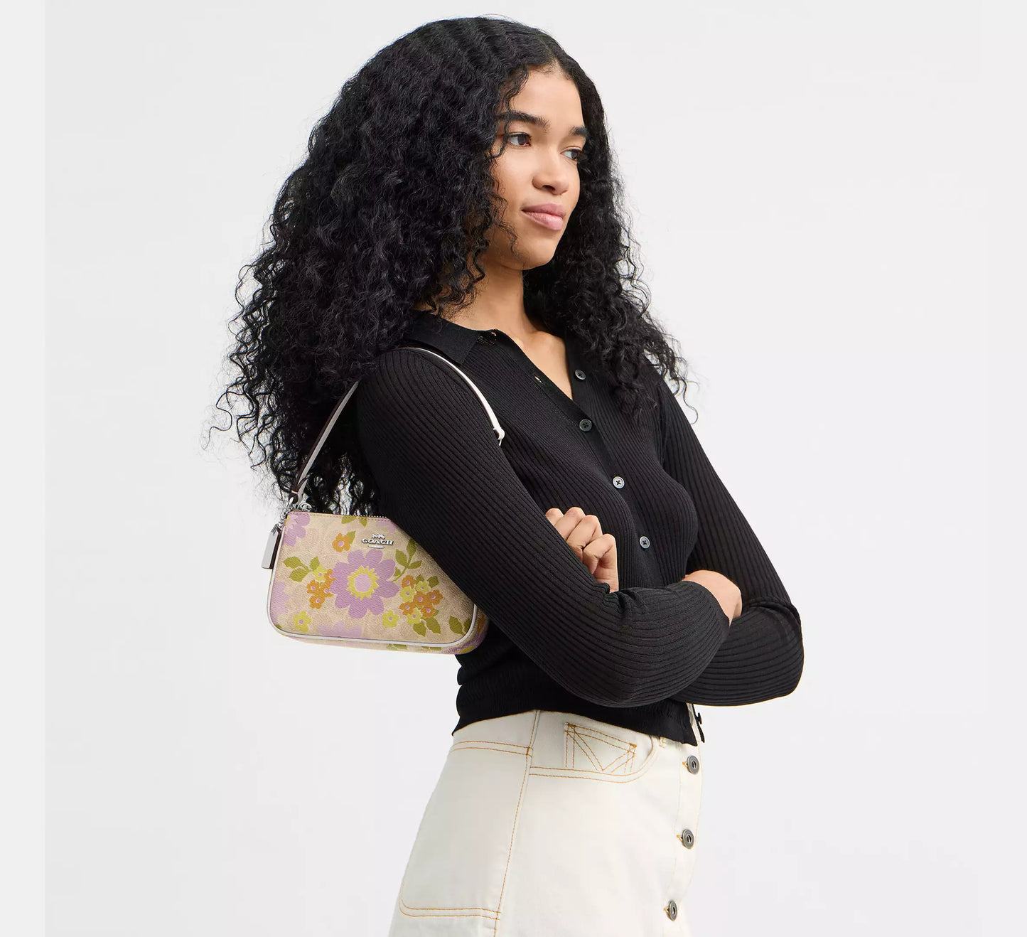 Nolita 19 In Signature Canvas With Floral Print