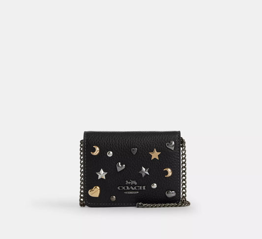 Mini Wallet On A Chain With Rivets