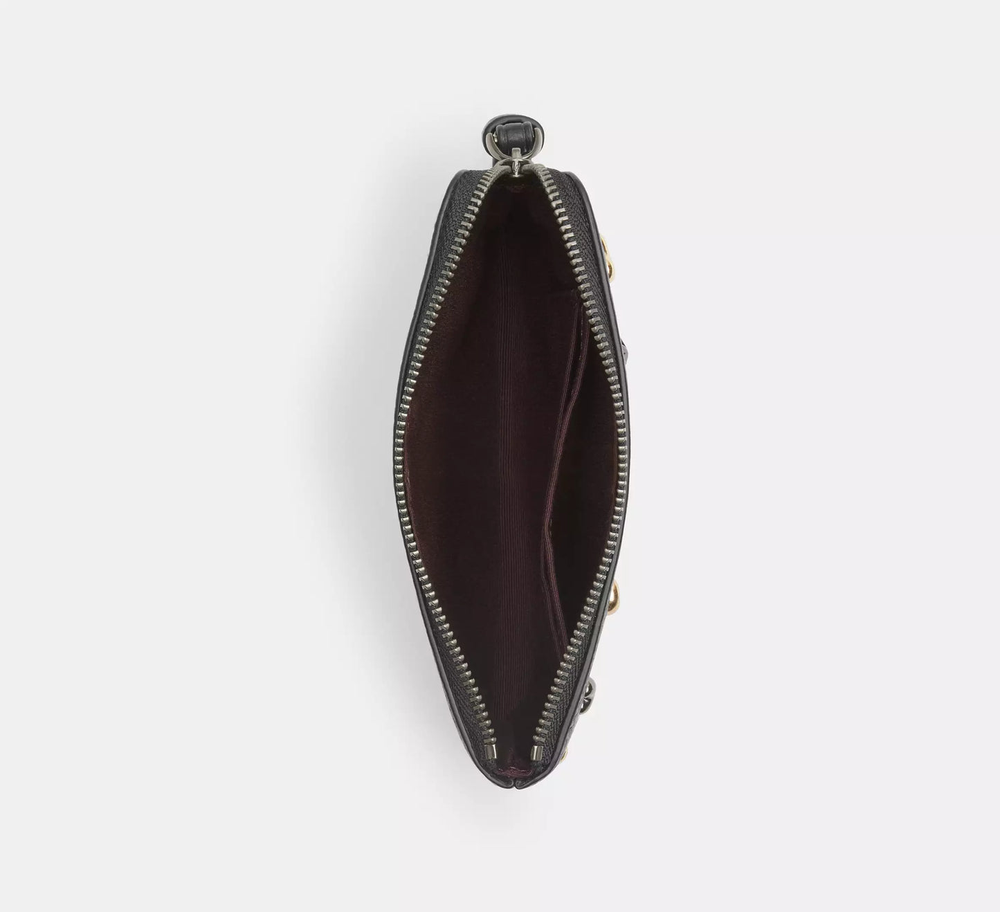 Corner Zip Wristlet With Rivets