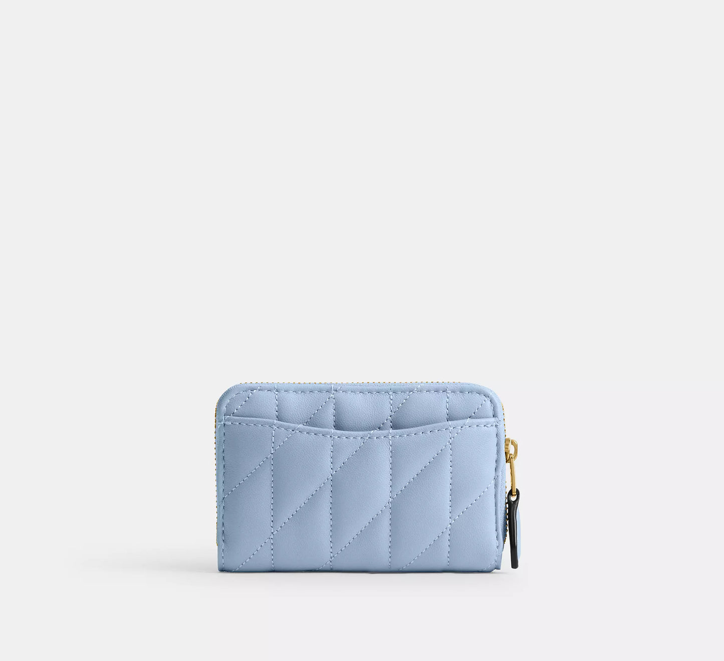 Small Zip Around Card Case With Pillow Quilting