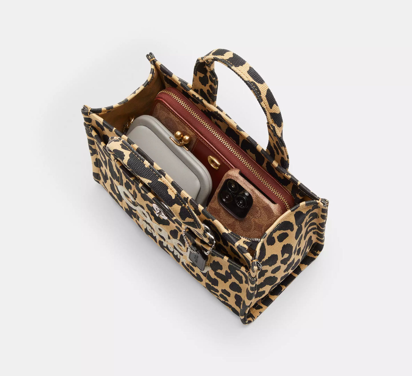 Cargo Tote Bag 26 With Leopard Print