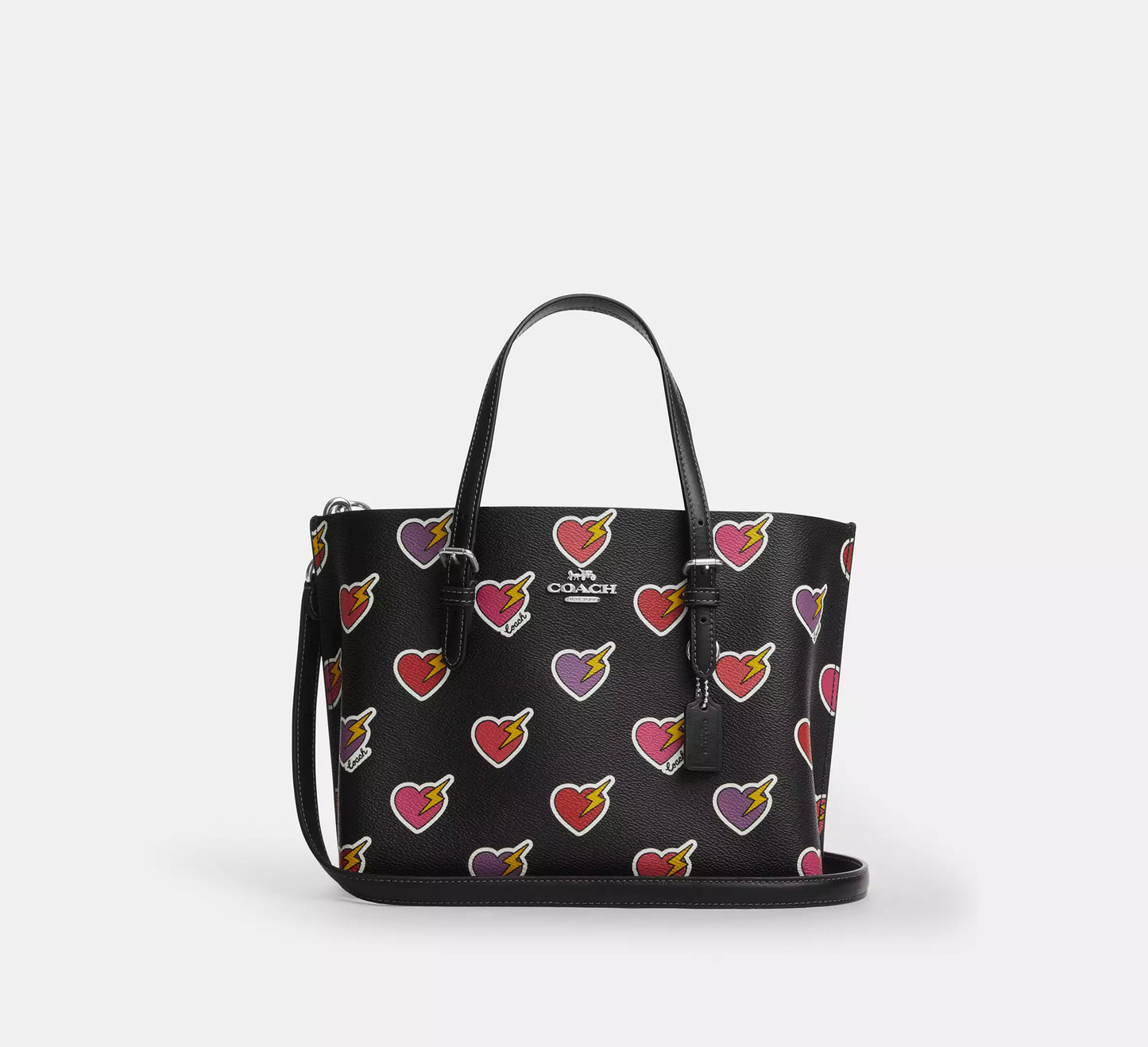Mollie Tote Bag 25 With Heart Bolt Print
