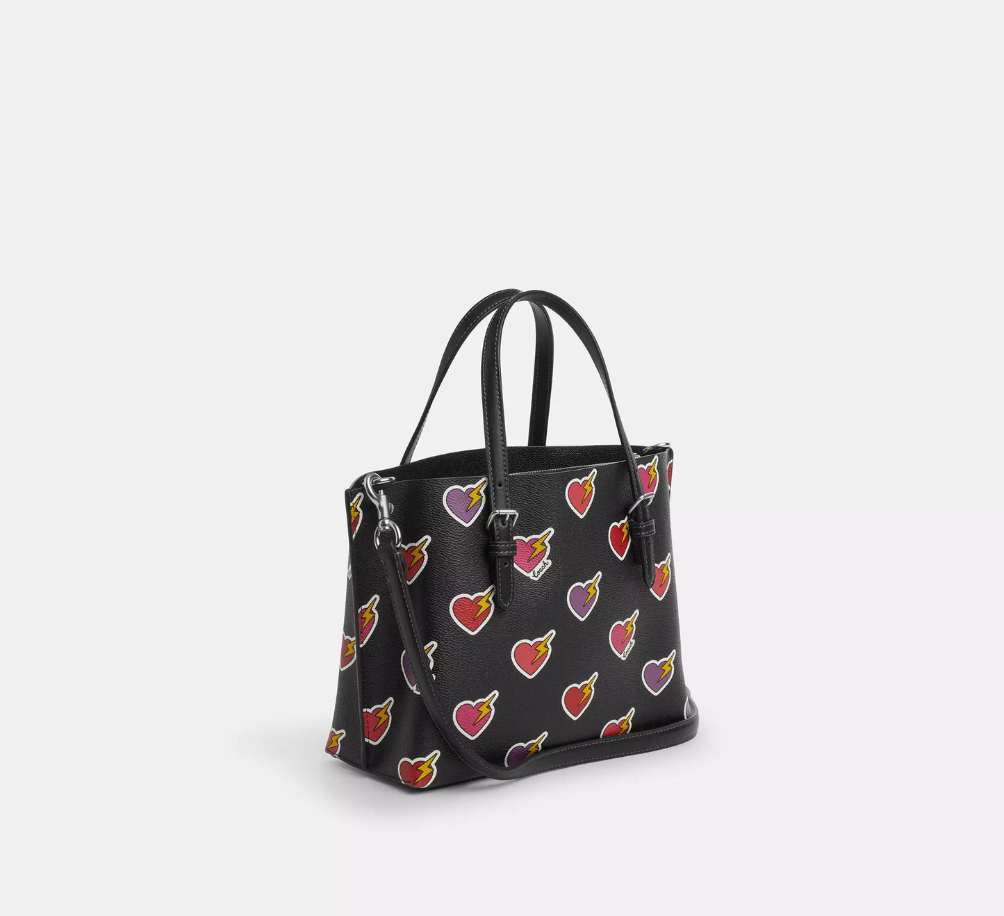 Mollie Tote Bag 25 With Heart Bolt Print