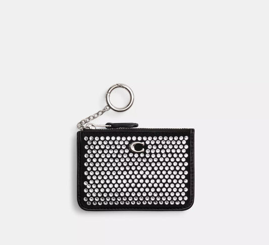Mini Id Card Case With Crystal