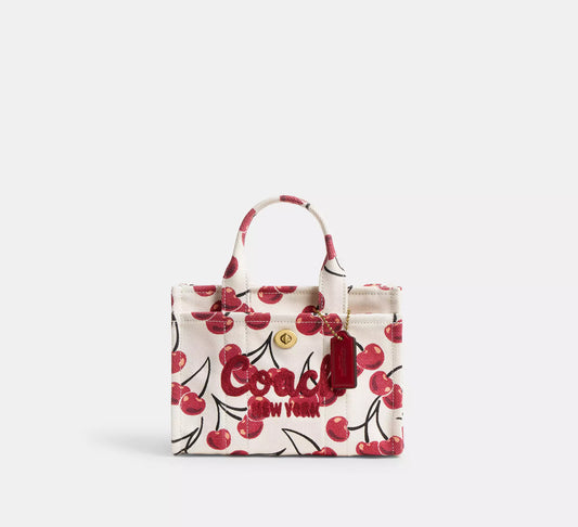 Cargo Tote Bag 20 With Cherry Print